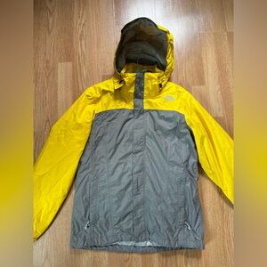 The North Face Yellow and Gray 3-1 ski jacket Hooded Shell Jacket